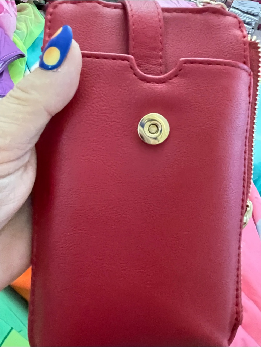 Red Mini Crossbody Phone Bag - Women's Mini Bag